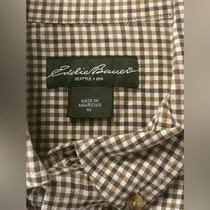 Men’s Eddie Bauer Thick gingham button down in XL